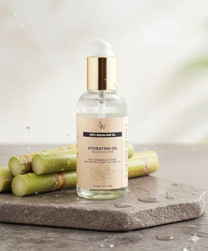 100% Pure Squalane Oil, Sustainable, Vegan Face Oil & Body Oil - ...