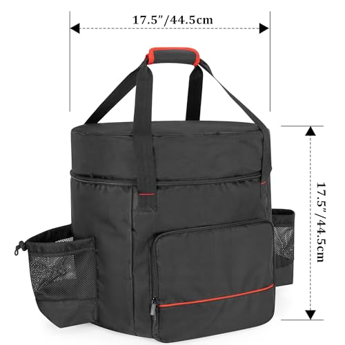 samdew Stove Carry Bag Compatible with Coleman 4-in-1 Portable Propane Camping Stove, Outdoor Grill Storage Case with Pockets for Grill Tools, for Camping, Tailgating, Grilling, Bag Only