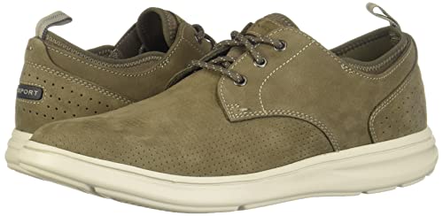 Rockport Men's Zaden Plain Toe Oxford, Breen Perfed, 9 M Us #TOP6