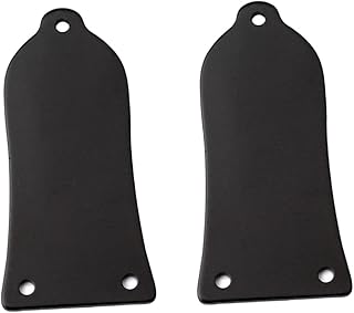 Wakauto 2 Pçs Metal Truss Rod Capa Baixo Truss Rod Capa 3 Furos Truss Rod Capa Truss Rod Capa Para Guitarra Núcleo De Ferro