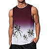 2026 Men's Casual Casual Sleeveless Sports Beach T-Shirt, red, XXL #1