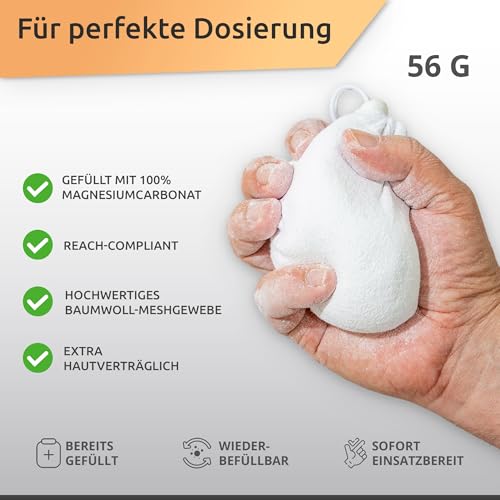 4 in 1 Premium Boulder Set: Chalkbag, Chalk Ball, Boulder Bürste + Sport Tape [als Set & einzeln] - Boulderzubehör für Deine Session, All-in-One Bouldern Geschenk