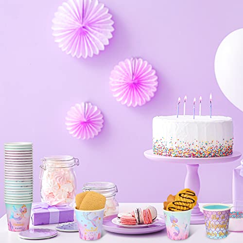 Inbagi 600 Pcs 3 Oz Mermaid Cups Disposable Paper Cups Mermaids Baby Shower Multicolor Drinking Cups For Kids Birthday Party Picnic Travel Event (Cute Style) #TOP5