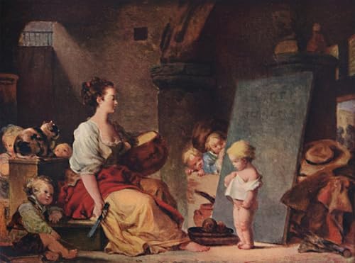 Art Tableau Dis s'il te plaît Fragonard pour un salon élégant et une ambiance romantique