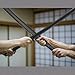Sonwyoung 2 Pcs Katana Sword Polypropylene with Display Stand 41 inch Training Sword Katana Practice Display for Decoration Cosplay Gifts