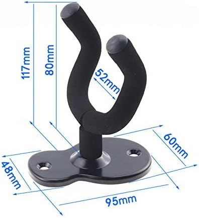 Donux Guitar Wall Mount,Ukulele Hanger Hook Holder Stand Guitar Hangers Hooks for Acoustic Electric Bass Guitars and Ukulele (2 Set) - View 7