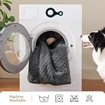 JOEJOY XL Orthopedic Dog Bed for Large Dogs Up to 80lbs - Extra Thick Foam Pet Bed Sofa with Bolster Sides, Large Sized Dog Couch Bed with Removable Washable Cover, Non-Slip Bottom, Grey (42"x30") - Image 5