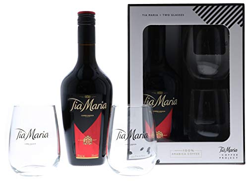 Tia Maria 2 Glasses + GB Liköre (1 x 0.7 l)