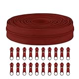 【Description】fermetures éclair Sawoake de 9,1 m de rouleaux de bobine de nylon n°3 et 20 curseurs de fermeture éclair ; elles sont adaptées pour les travaux de couture et de bricolage.