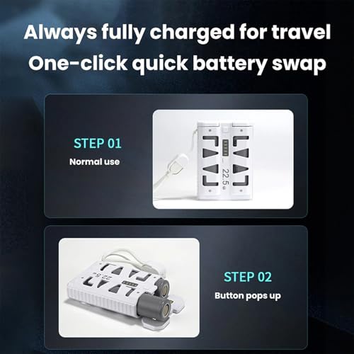 Baterías extraíbles dobles de 5000 mAh en cargador de diseño compacto 22.5W 5
