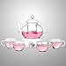 ABOOFAN Set De Té De Cristal 1 Tetera 4 Tazas Vajilla De Vidrio Calentador Compatible Imagen de ABOOFAN Set De Té De Cristal 1 Tetera 4 Tazas Vajilla De Vidrio Calentador Compatible