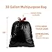 Amazon Basics Multipurpose Drawstring Trash Bags, 30 Gallon, 20 Count, Pack of 1