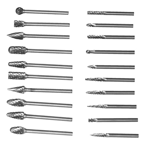 Set de 20 fresas rotatorias de carburo de tungsteno miniatura 5