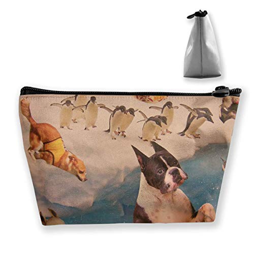 Preisvergleich Produktbild Kosmetiktasche Kosmetische Surrealismus Moor Wasser Tragbare Kosmetiktasche Mobile Trapez Aufbewahrungstasche Reisetaschen mit Reißverschluss