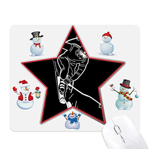 Tapis de souris de ski pour éviter la fatigue du poignet sur bureau