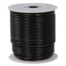 Jameco Valuepro 820-0. 20 AWG Black Stranded Tinned-Copper Hook-Up Wire, 100