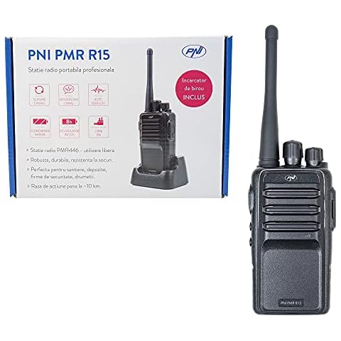 Professional portable radio PNI PMR R15 0.5W, ASQ, TOT, CTCSS-DCS, Monitor, 1200mAh, Programmable Cover