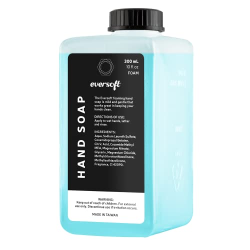 Image of Eversoft Foam Hand Soap Refill Cartridge, Pack of 6 x 300ml (10.0 oz), ESO-015FP