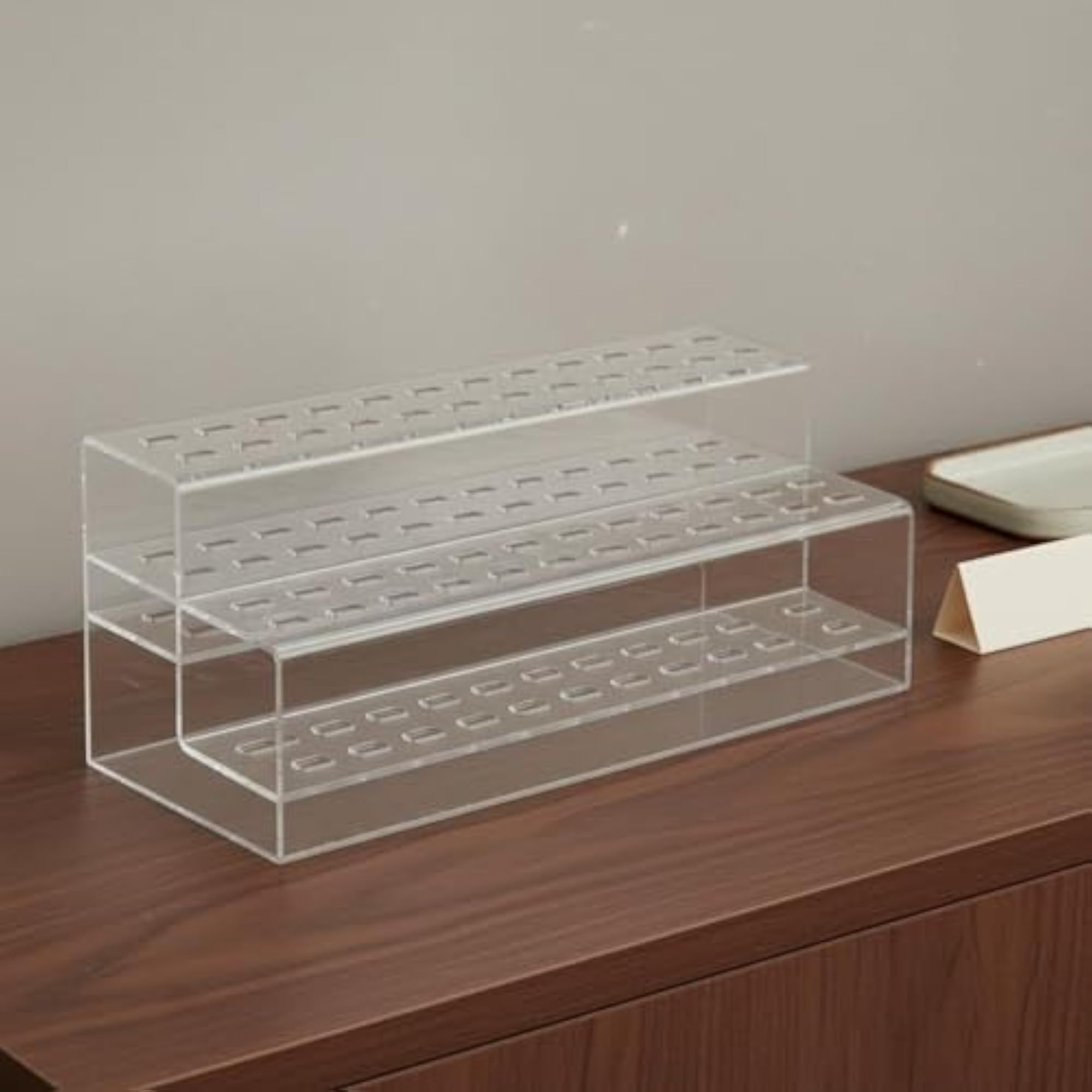 Transparent Eyelash Tweezer Stand Organizer, 48 Hole