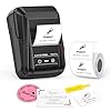 SUPVAN T50M Pro Bluetooth Label Maker Machine with Tape, Wide Waterproof Label, Versatile App with 40 Fonts and 650+ Icons, Inkless Labeler for Home, Kitchen, School, Office Organization, Black