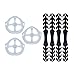 Produktbild 3 Stück Maskenhalterung Masken Halterung +4PCS Maskenhaken,Wiederverwendbare Nasenpads Masken, Lippenstift-Schutz-Ständer Verstellbare Schnalle Verringerung Ohrenermüdung