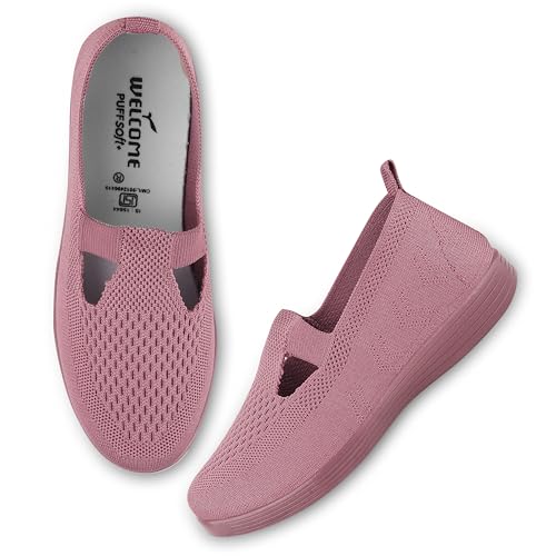 Image of Welcome Women's Casual, Running, Walking, Loafers, Sneakers, Sports Shoes, Memory Foam, W-KNIT-27