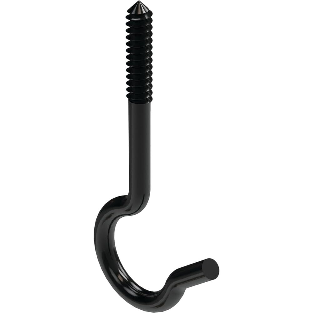National Mfg. N274944 hak sufitowy - 6,5 cm czarny hak sufitowy