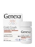 Genexa Cold Crush - 60 Tablets – Multi-Symptom Cough & Cold Remedy - Certified Vegan, Organic, Glute