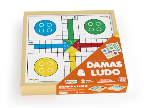 Jogo de Damas e Ludo Junges Branco