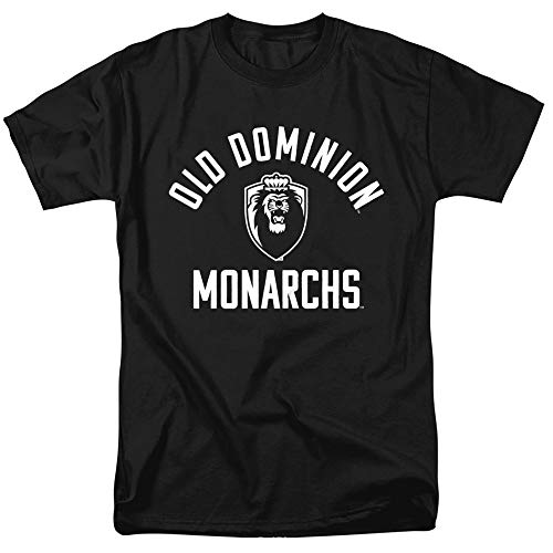 Old Dominion University Official One Color Monarchs Logo Unisex Adult T-Shirt, Black, Large