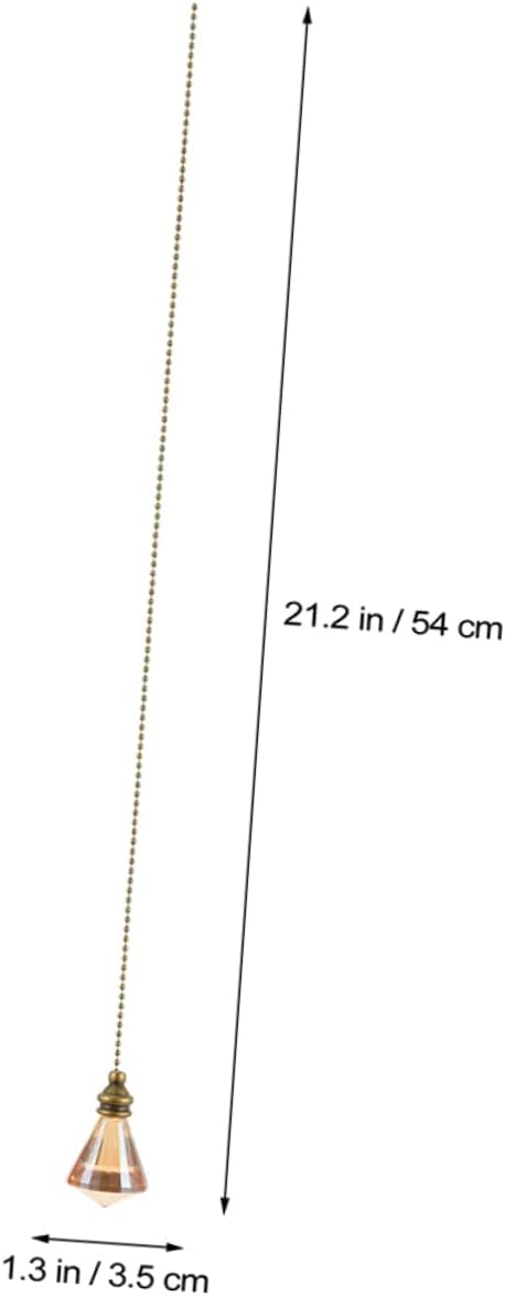 SOLUSTRE Pull Chain Pendant 2pcs Ceiling Fan Crystal Pendant Vintage Fan Crystal Ceiling Fan Pulls Lamp Parts Spherical Glazed Copper Ceiling Lamp Crystal Fan