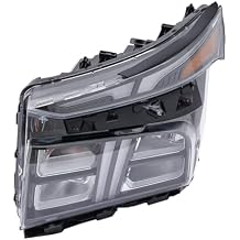 Headlight Assembly, Fit for 2021-2024 Hyundai Santa Fe LED Halogen Front Headlamp OE 92101-S2500 Direct Replacement Head Light Left Driver Side