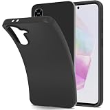 CoverON Designed for Samsung Galaxy A36 5G Case, Minimal Lightweight Slim TPU Flexible Skin Cover Thin Protective Silicone Sleeve Fit Galaxy A36 Phone Case - Black