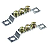 CNSQ Terminal Block Connector Bar 3 Positions Single Row Ground Wire Bridge Design Electric Barrier Bar 2 Pcs