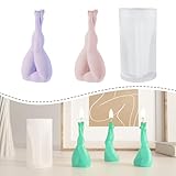 Resin Go Female Torso Silicone Mold for Candles, Unique Women Leg Wax Melt Moldes De Silicona para Velas, Lady Body Part Mould for Epoxy Resin & Soap, Aromatherapy Plaster