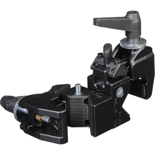 Manfrotto 038 Double Super Clamp pour fixer deux tubes de studio ensemble sans glisser