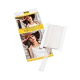 Das Formband ist 12 mm breit und bei 4/8 mm Kantenabstand mit einem Kettstich durchgesteppt. Das Band wird so aufgebügelt, dass die 8 mm zur Stoffkante kommen und knapp hinter dem Kettstich genäht wird