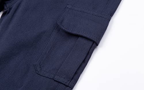 Mud Kingdom Boys Cargo Joggers Pant Elastic Waist with Hoop Pull On Outdoor Woven with Pockets4