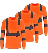 A-SAFETY Safety Shirt,High Visibility Work T Shirt Long Short Sleeve Class 3 (XS-6XL)