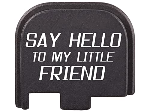 Ndz Performance Rear Slide Plate For Glock 43 43X 48 9Mm Laser Engraved Anodized Aluminum In Black - Say Hello 3 #TOP18
