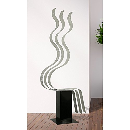 Statements2000 Modern Metal Sculpture Art Indoor Outdoor Decor By Jon Allen, Silver Transitions #TOP6
