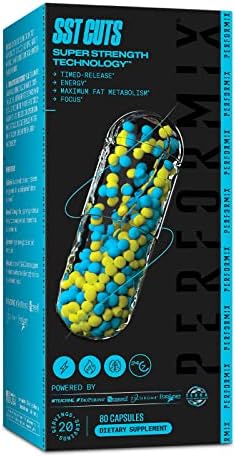 PERFORMIX SST Cuts Super Suspension Thermogenic with CLA - 80 Capsules - Heightened Energy and Focus - Caffeine, Zychrome and Teacrine