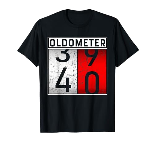 Oldometer 40 T Shirt 40 Geburtstag Männer 1958 Tshirt Herren T-Shirt