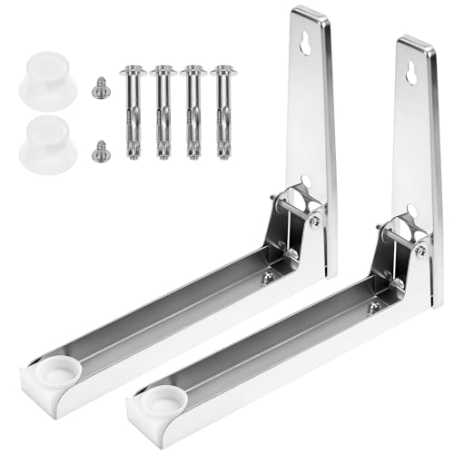 Console murale inox pour micro-ondes support de charge lourde 100kg - 2