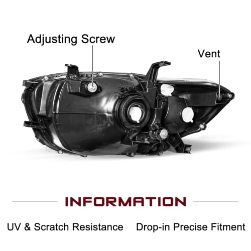 Image of JSBOYAT Headlight Assembly Fits for 2008 2009 2010 Toyota Highlander