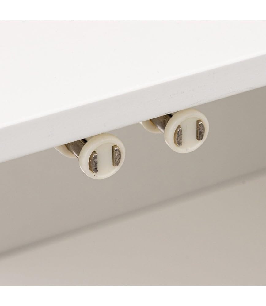 PEGANE Meuble Bas sous lavabo pour Salle de Bain en MDF Coloris Blanc/Naturel - Longueur 70 x Profondeur 33 x Hauteur 80 cm