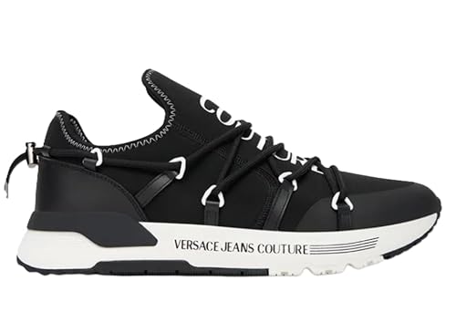 Versace Sneaker Herren 79YA3SA ZS915 Colore Nero L01, Nero L01, 39.5 EU