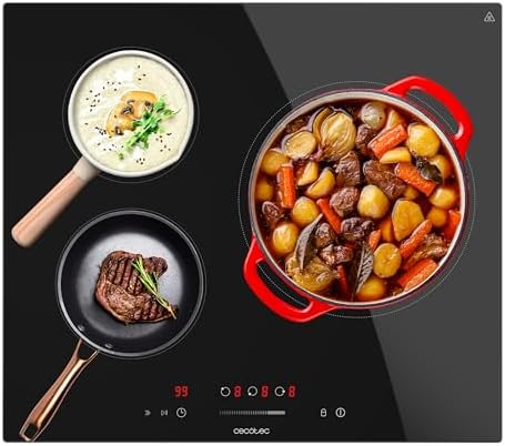 Cecotec Induction Hob 3 Fire Zones Bolero Squad I 3001 Max, Power...