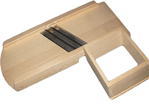 Cortadora para moler fruta y repollo, 54 cm, de madera.