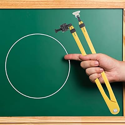 Demonstration Compass Plastic Whiteboard Compass Drawing Math Geometry Tool Large Circle on Teacher for School Classroom Drafting Woodworking Teaching Compass